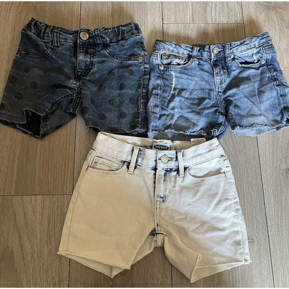 Hudson|Old Navy| Children’s Place Girls Jean Shorts size 6/7 Lot Of 3 - Picture 2 of 14
